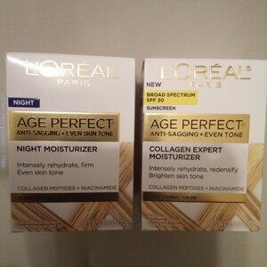 New Night & Day Look L'OREAL Paris AGE PERFECT Moisturizer Bundle (2 units)